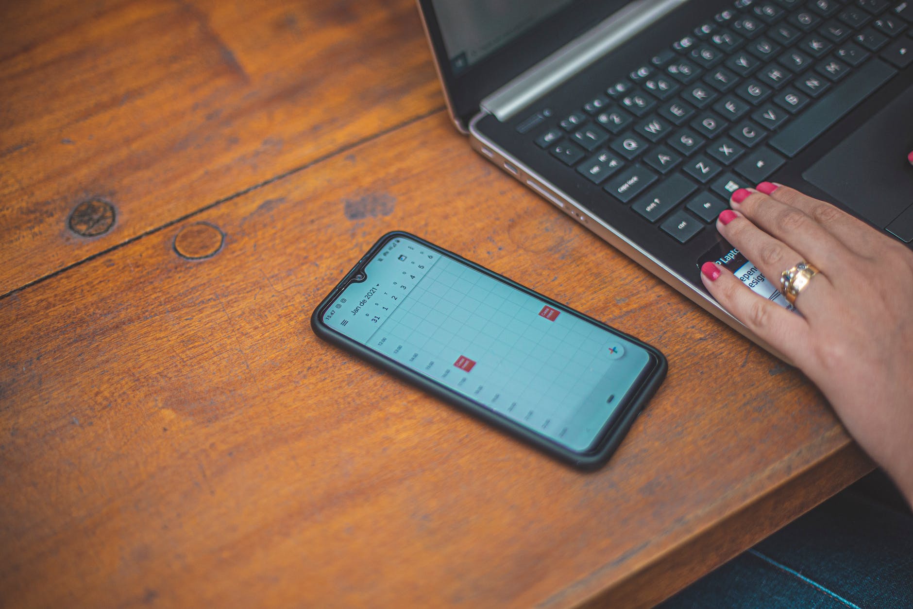 Online agenda op Mobiel